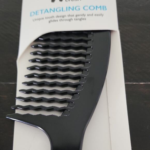 WET BRUSH Detangling Comb Wave Tooth Design Hair Tools Full Size Black - Picture 4 of 5